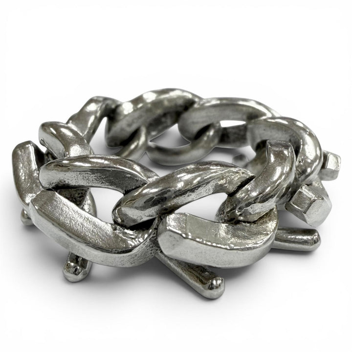 美品▼TIFFANY&amp;Co. ティファニー フォージ リング 925 ハイポリッシュ 指輪 シルバー 50 (JP10号) 重量11.9g メンズ 定価123200円