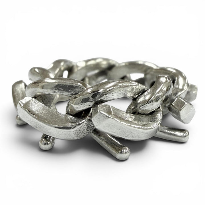美品▼TIFFANY&amp;Co. ティファニー フォージ リング 925 ハイポリッシュ 指輪 シルバー 50 (JP10号) 重量11.9g メンズ 定価123200円
