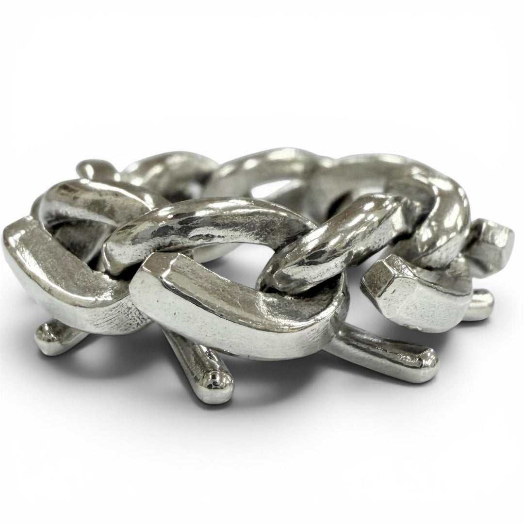 美品▼TIFFANY&amp;Co. ティファニー フォージ リング 925 ハイポリッシュ 指輪 シルバー 50 (JP10号) 重量11.9g メンズ 定価123200円