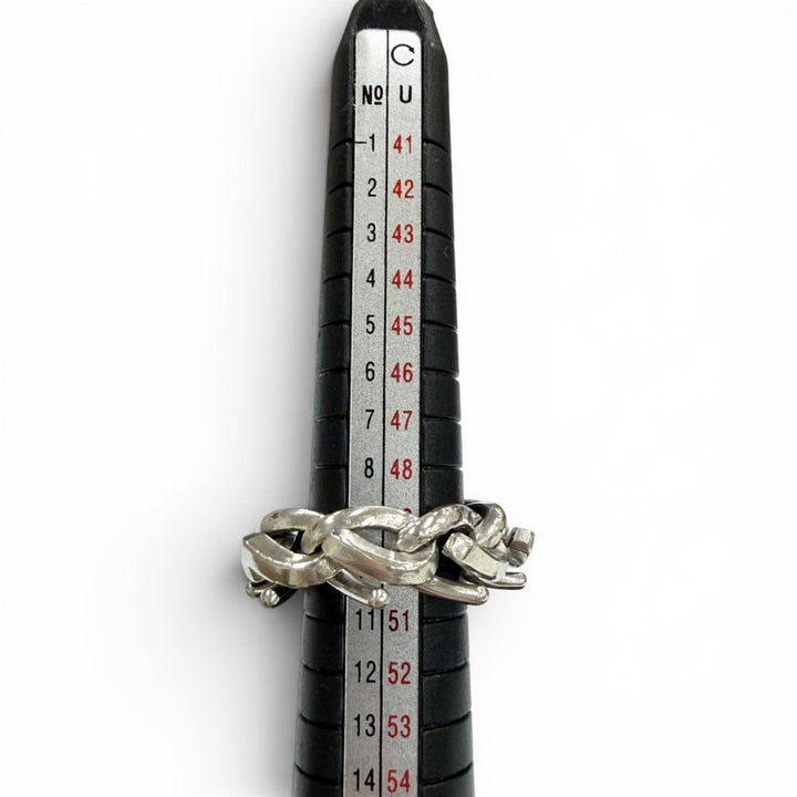 美品▼TIFFANY&amp;Co. ティファニー フォージ リング 925 ハイポリッシュ 指輪 シルバー 50 (JP10号) 重量11.9g メンズ 定価123200円