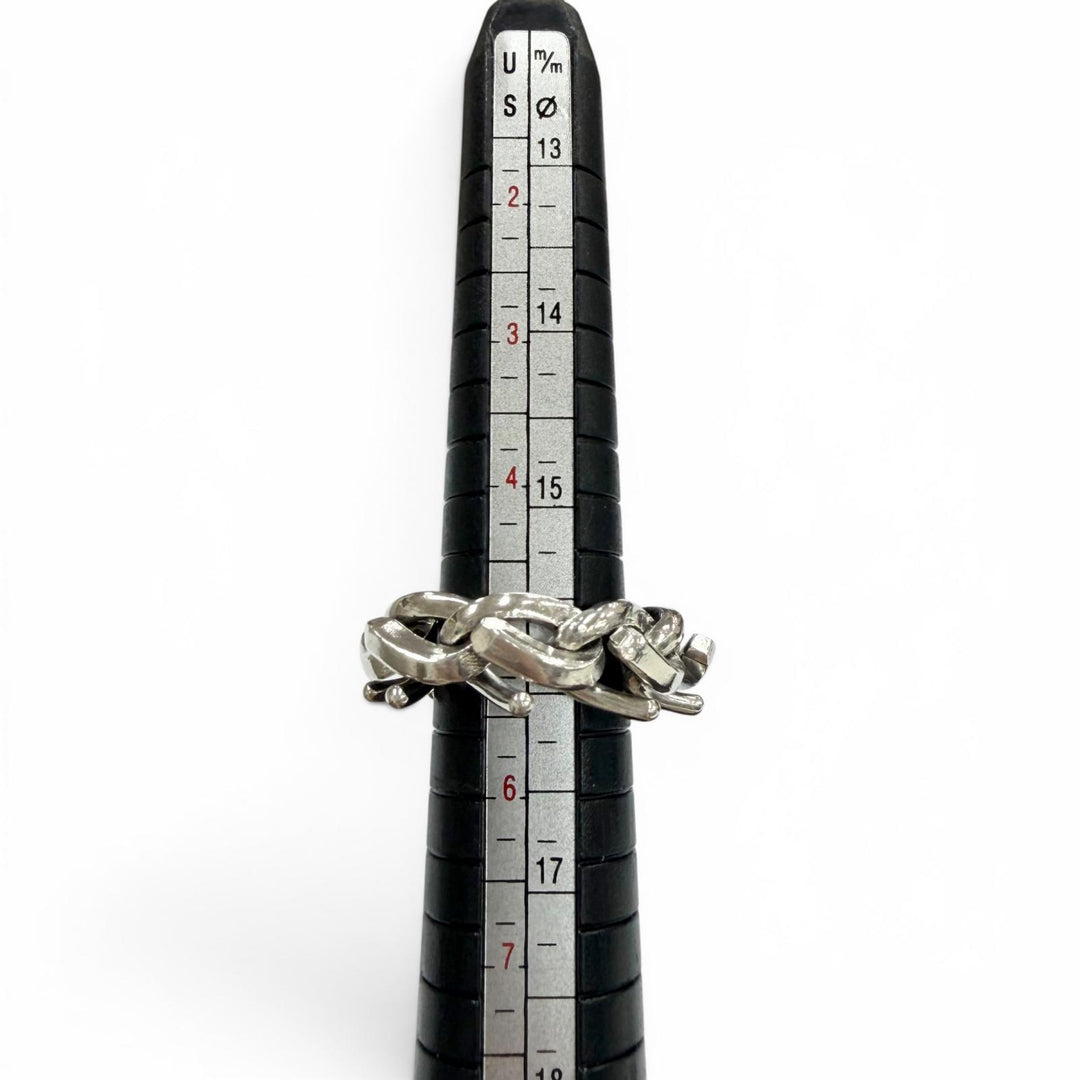 美品▼TIFFANY&amp;Co. ティファニー フォージ リング 925 ハイポリッシュ 指輪 シルバー 50 (JP10号) 重量11.9g メンズ 定価123200円