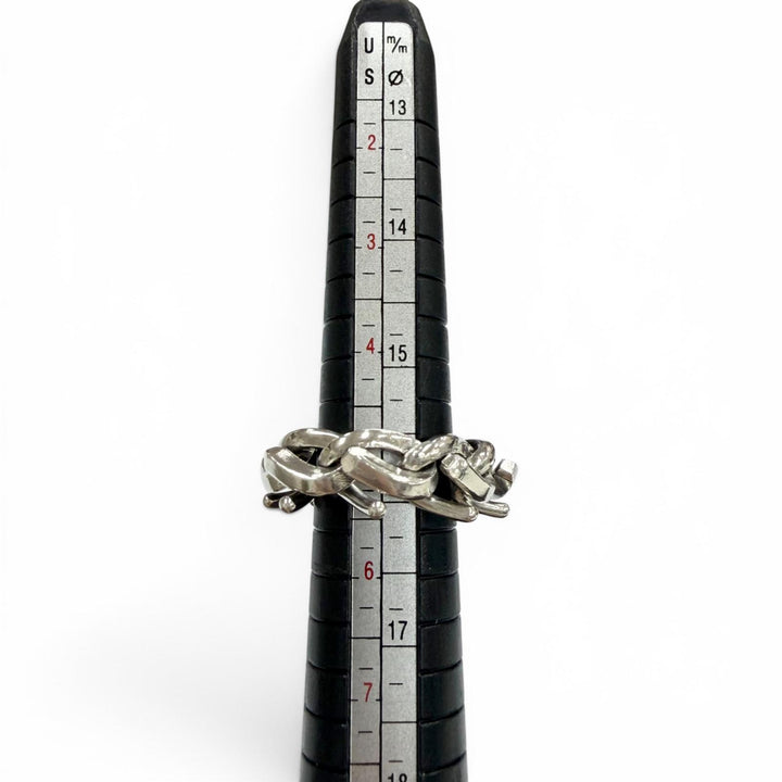 美品▼TIFFANY&amp;Co. ティファニー フォージ リング 925 ハイポリッシュ 指輪 シルバー 50 (JP10号) 重量11.9g メンズ 定価123200円