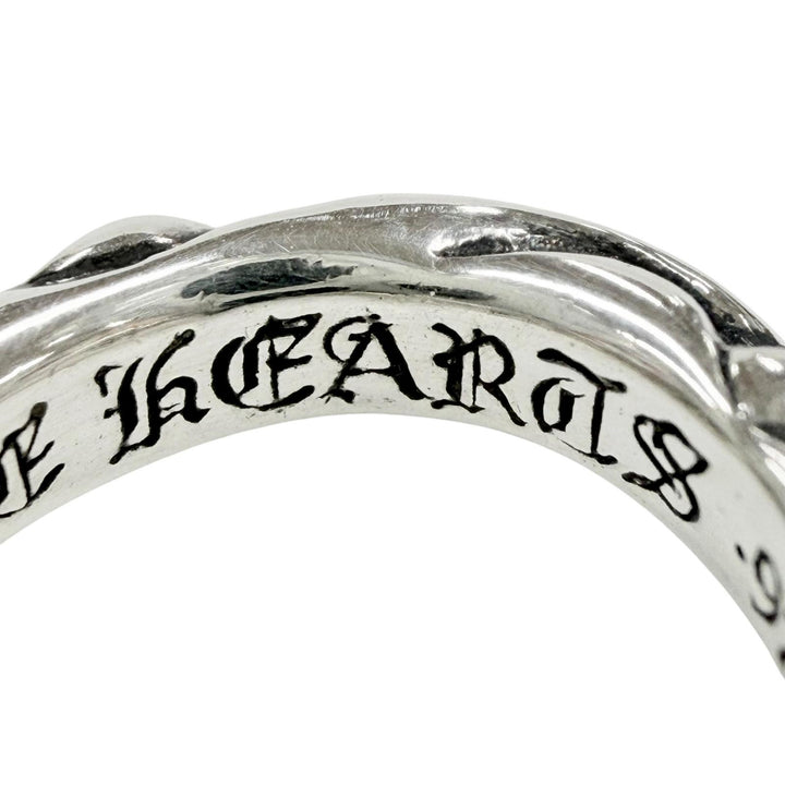 極美品◇CHROME HEARTS クロムハーツ HOOP SCROOL 1 925 14K スクロール フープ ピアス 片耳用 アクセサリー シルバー 重量3.66g メンズ
