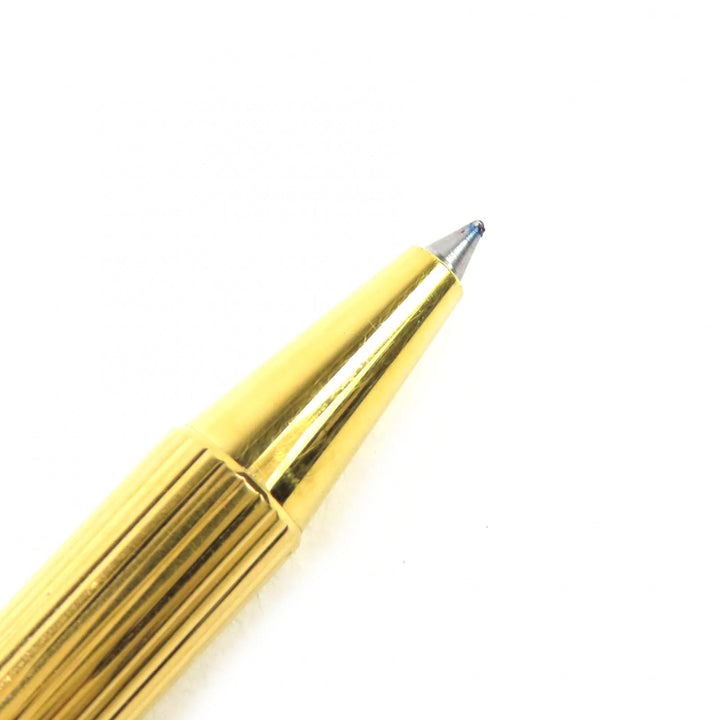 良品△Cartier カルティエ マスト ドゥ カルティエ ストライプ柄 ツイスト式 ボールペン ゴールド フランス製 メンズ 筆記確認済み