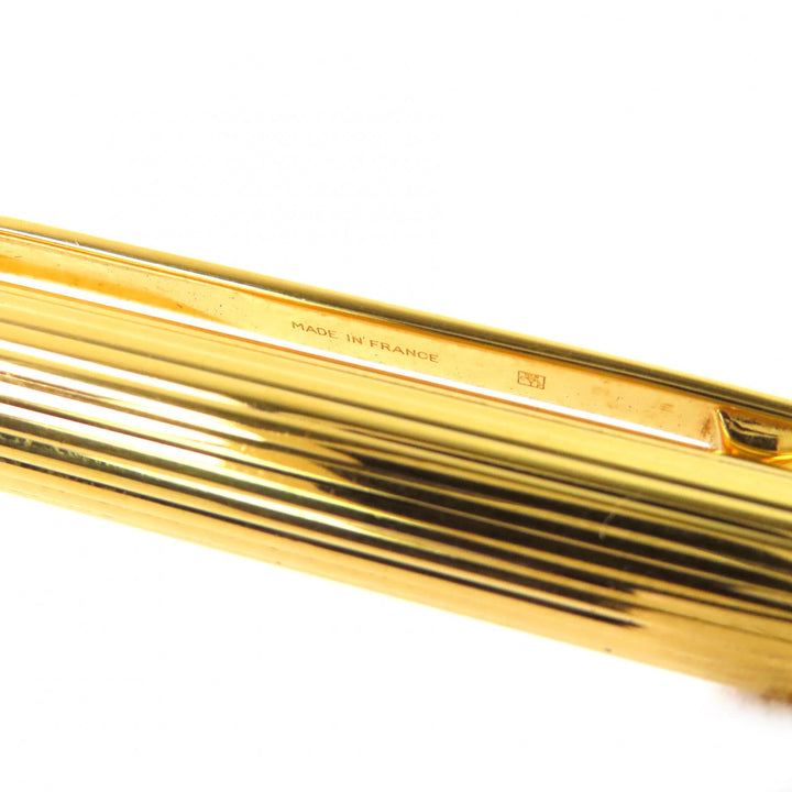 良品△Cartier カルティエ マスト ドゥ カルティエ ストライプ柄 ツイスト式 ボールペン ゴールド フランス製 メンズ 筆記確認済み
