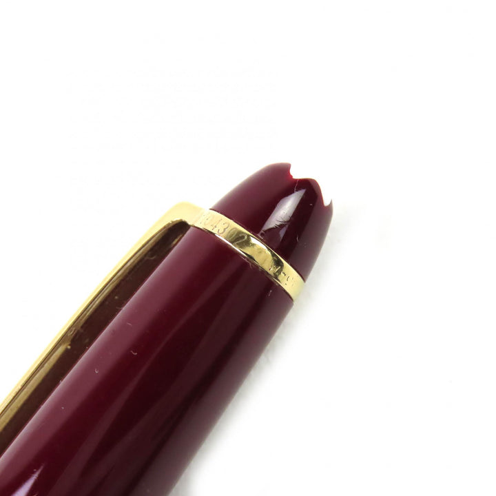 良品△MONTBLANC モンブラン マイスターシュテュック クラシック ホワイトスター ツイスト式 ボールペン ボルドー ゴールド 西ドイツ製