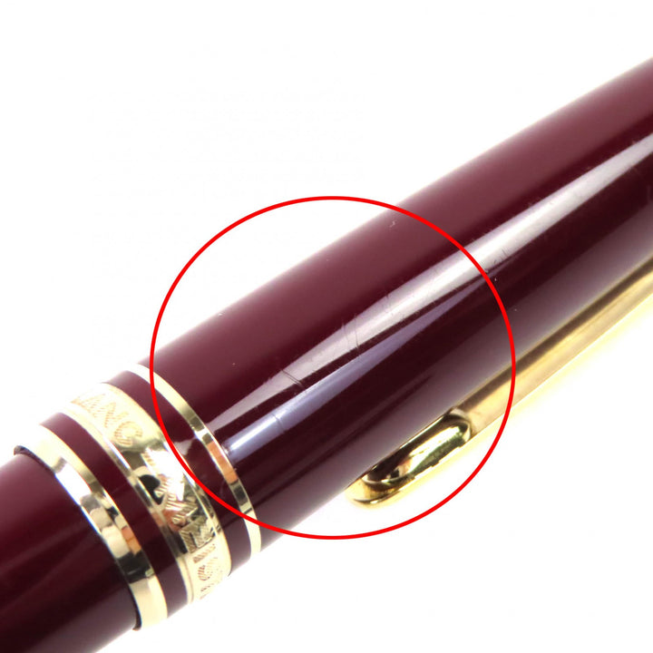 良品△MONTBLANC モンブラン マイスターシュテュック クラシック ホワイトスター ツイスト式 ボールペン ボルドー ゴールド 西ドイツ製