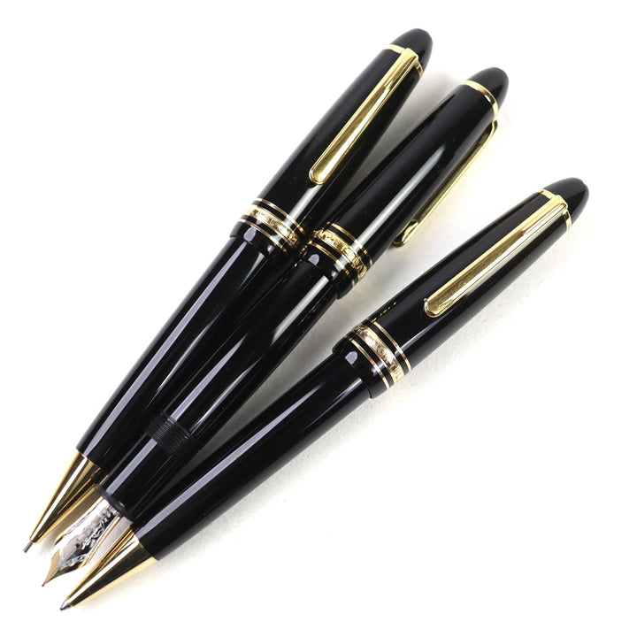 美品△MONTBLANC モンブラン ル・グラン ペン先14K Mニブ PIX ボールペン 万年筆 シャープペンシル 3本セット ボールペン 筆記確認済み