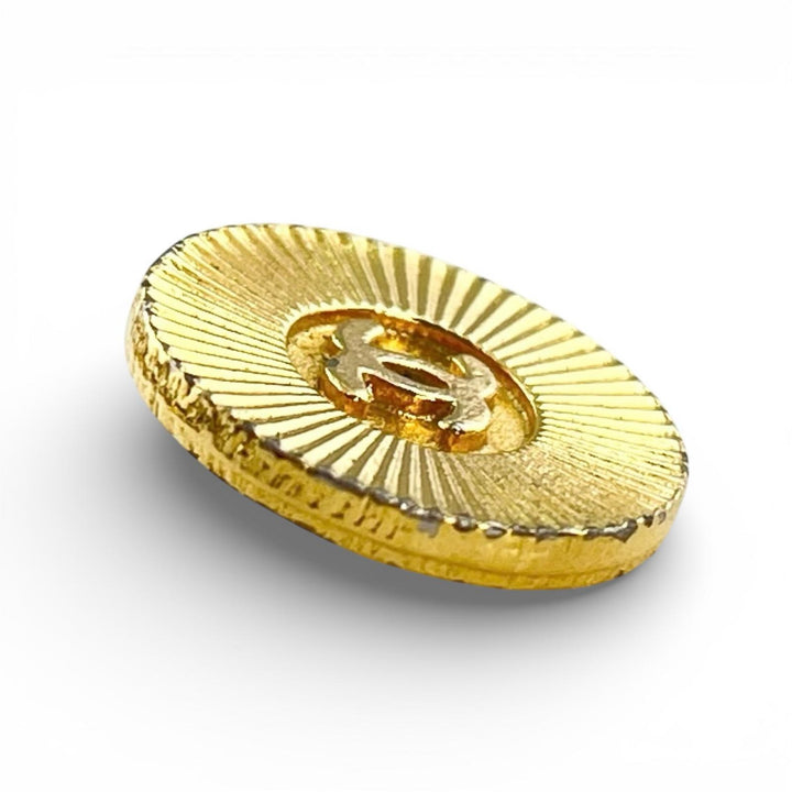 美品▲CHANEL シャネル ヴィンテージ ー ココマーク 裏ロゴ入り 金ボタン メタルボタン 8個セット ゴールド レディース