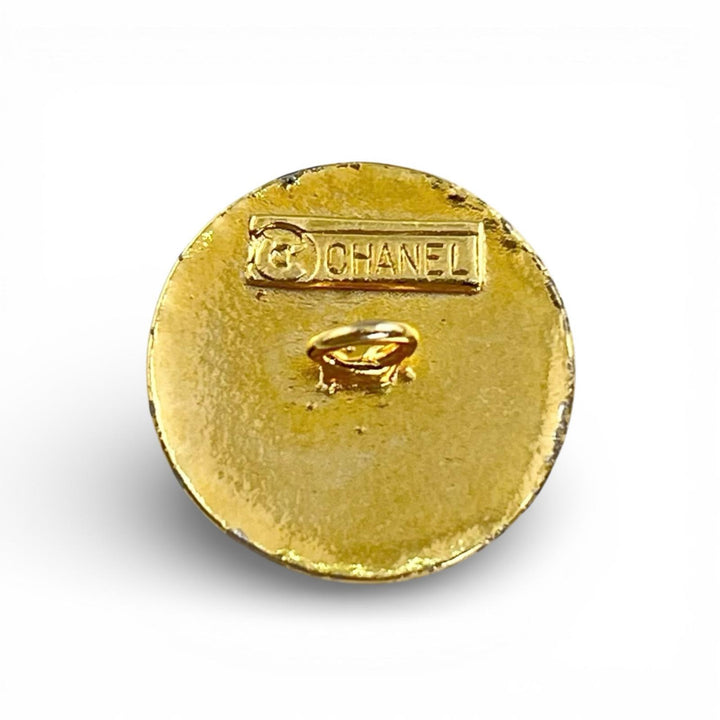 美品▲CHANEL シャネル ヴィンテージ ー ココマーク 裏ロゴ入り 金ボタン メタルボタン 8個セット ゴールド レディース