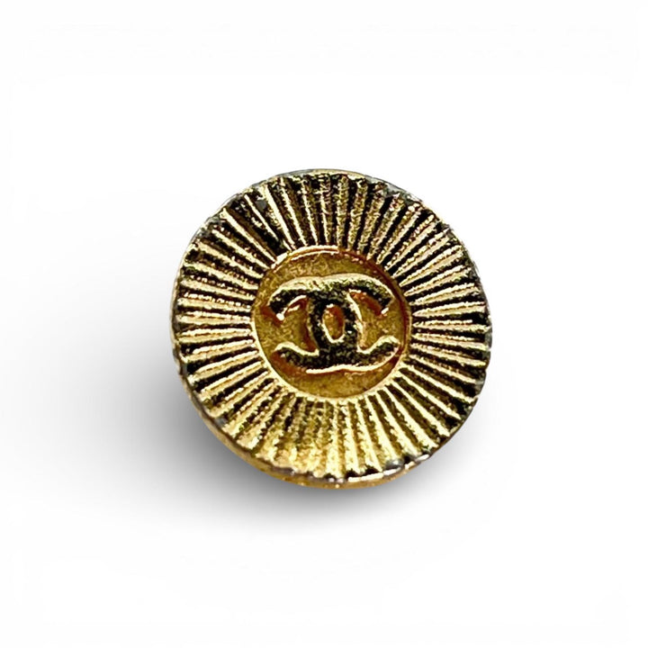 美品▲CHANEL シャネル ヴィンテージ ー ココマーク 裏ロゴ入り 金ボタン メタルボタン 8個セット ゴールド レディース