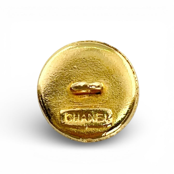 美品▲CHANEL シャネル ヴィンテージ ー ココマーク 裏ロゴ入り 金ボタン メタルボタン 8個セット ゴールド レディース