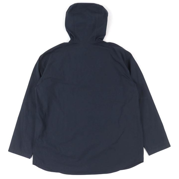 未使用品△HERMES エルメス H566160H2 コットン100％ ジップアップ フード付き ブルゾン ジャケット 薄手 ネイビー 15/38 仏製 正規品