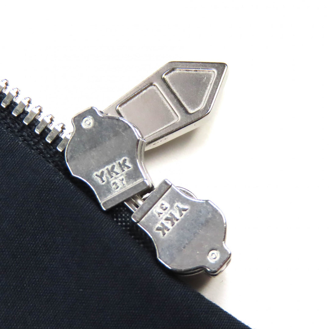 未使用品△HERMES エルメス H566160H2 コットン100％ ジップアップ フード付き ブルゾン ジャケット 薄手 ネイビー 15/38 仏製 正規品
