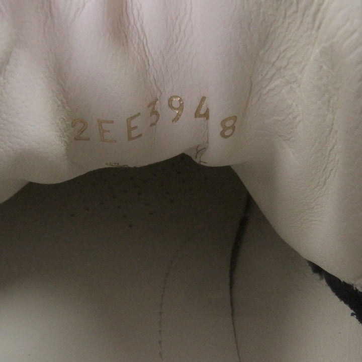 未使用品□PRADA プラダ 2EE394 スウェードレザー トライアングルロゴ 三角プレート ローカットスニーカー ネイビー 8 イタリア製 メンズ
