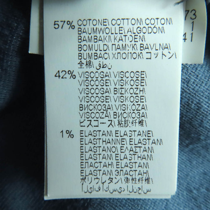 極美品◇Brunello Cucinelli ブルネロクチネリ MA088P6477 コットン ベロア パンツ スラックス ブルー 38 イタリア製 正規品 レディース