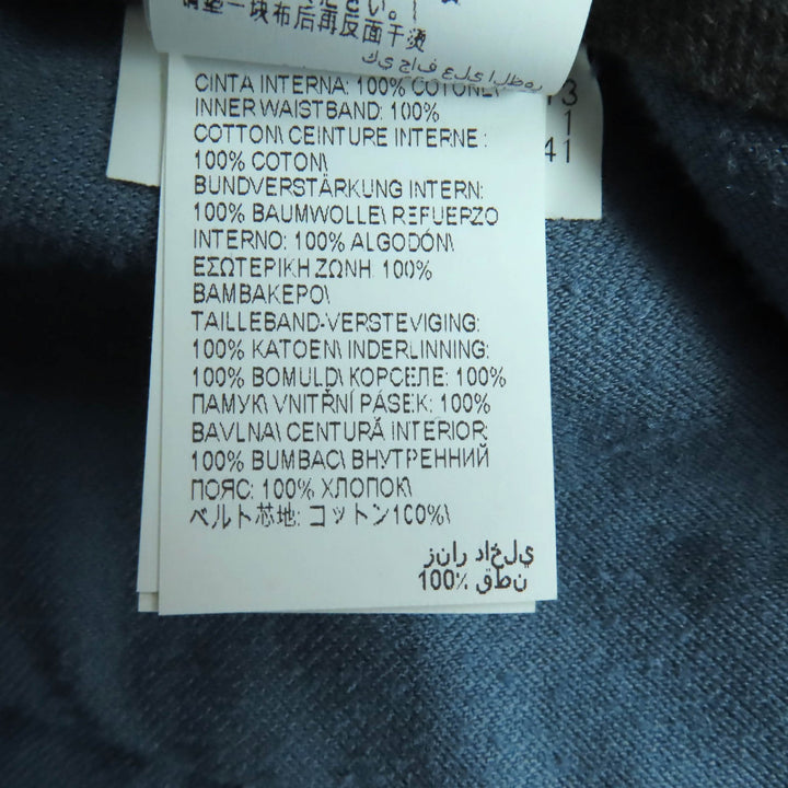 極美品◇Brunello Cucinelli ブルネロクチネリ MA088P6477 コットン ベロア パンツ スラックス ブルー 38 イタリア製 正規品 レディース