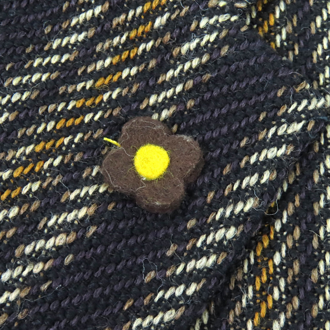 極美△LARDINI ラルディーニ JU903AQ43 ウール コットン MOWEAR ストライプ 段返り シングル テーラードジャケット ブラウン系 46 正規品