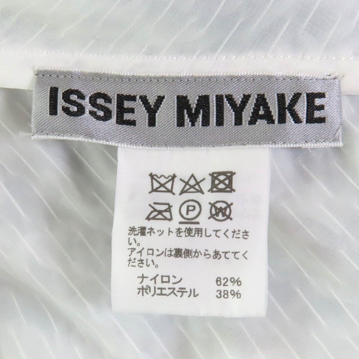 極美品◇ISSEY MIYAKE イッセイミヤケ IM03FJ081 SHAGGY シャギー ロングスリーブ プルオーバー ホワイト 2 日本製 正規品 レディース