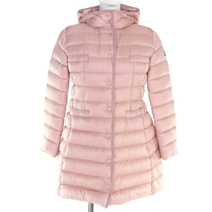 未使用品◇MONCLER モンクレール 23-24AW I29541C00014 HIRMA ロゴワッペン付き ダウンコート ピンク 12anni152cm 正規品 キッズ 大人OK