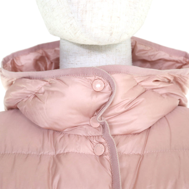 未使用品◇MONCLER モンクレール 23-24AW I29541C00014 HIRMA ロゴワッペン付き ダウンコート ピンク 12anni152cm 正規品 キッズ 大人OK