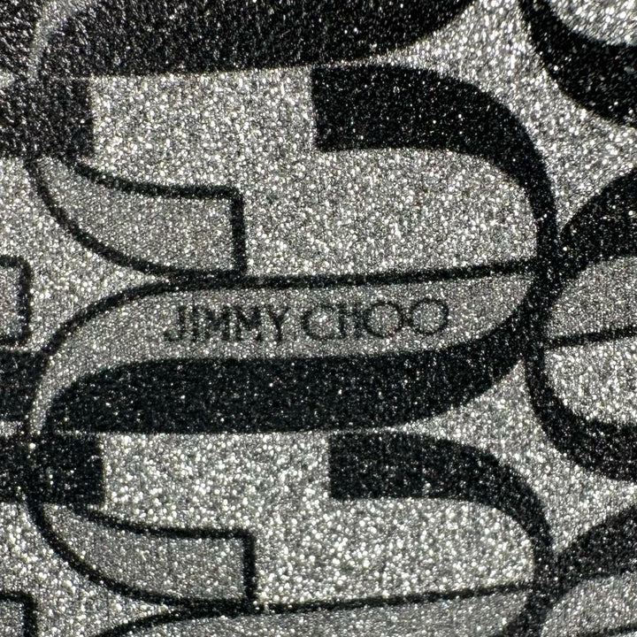 極美品▲JIMMY CHOO ジミーチュウ MARINDA 65 モノグラム アンクルブーツ シルバー グレー 37.5 イタリア製 レディース 箱・保存袋付き