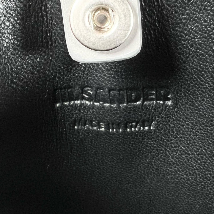 美品▲JIL SANDER ジルサンダー TANGLE タングル レザー フォンケース iPhoneケース グレー イタリア製　レディース
