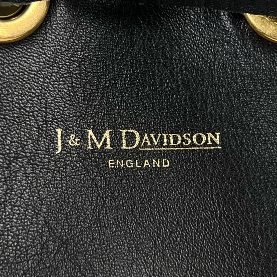 美品▲J&amp;M Davidson ジェイアンドエムデヴィッドソン カーニバル フリンジ レザー ショルダーバッグ ブラック イングランド製 レディース