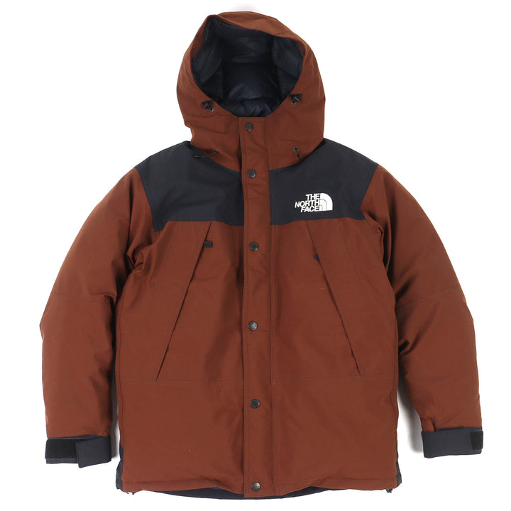 美品△THE NORTH FACE ザ・ノースフェイス ND92237 Mountain Down Jacket マウンテンダウンジャケット ゴアテックス ロゴ刺繍 M 正規品