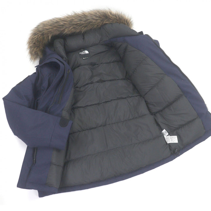 極美品□THE NORTH FACE ザ・ノースフェイス ND92032 Antarctica Parka GORE-TEX フーデッド ダウンジャケット ネイビー M 正規品 メンズ