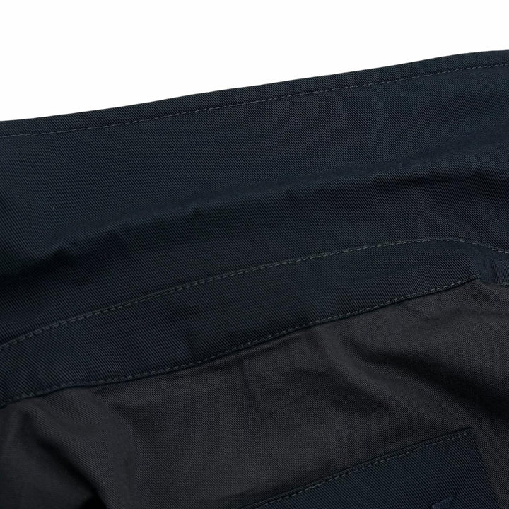 美品▼YVES SAINT LAURENT イヴ・サンローラン 253617 ステファノピラーティ期 カサンドラロゴ ダブルブレスト コート ネイビー IT 46