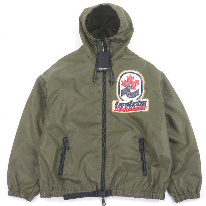 未使用品□DSQUARED2 INVICTA ディースクエアード インヴィクタ 25SS S75AM1123 ダメージ加工 ウィンドブレーカー XXS イタリア製 正規品