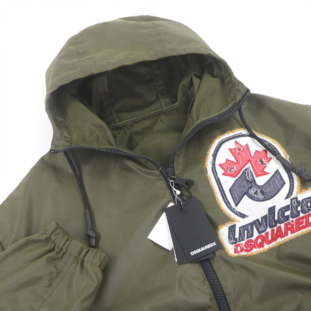 未使用品□DSQUARED2 INVICTA ディースクエアード インヴィクタ 25SS S75AM1123 ダメージ加工 ウィンドブレーカー XXS イタリア製 正規品