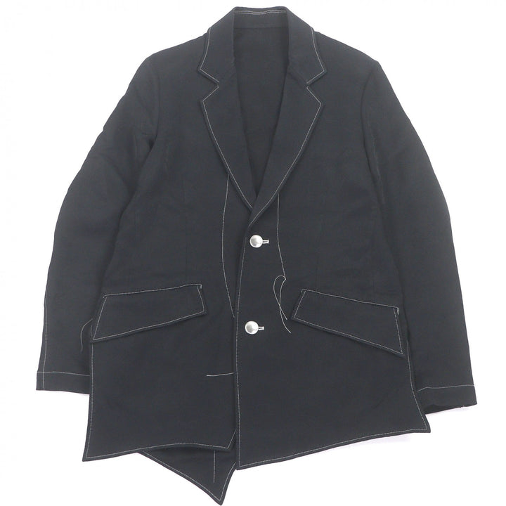 極美品□sulvam サルバム SP-J06-200 Stitch 2 button jacket 総柄 ステッチデザイン ジャケット S 日本製 正規品 メンズ 定価82500円