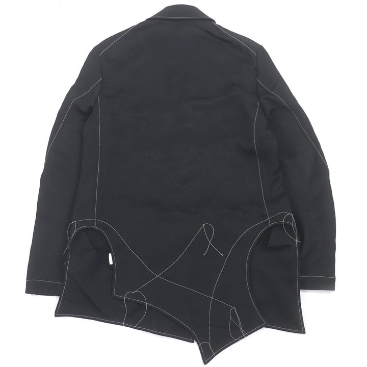 極美品□sulvam サルバム SP-J06-200 Stitch 2 button jacket 総柄 ステッチデザイン ジャケット S 日本製 正規品 メンズ 定価82500円