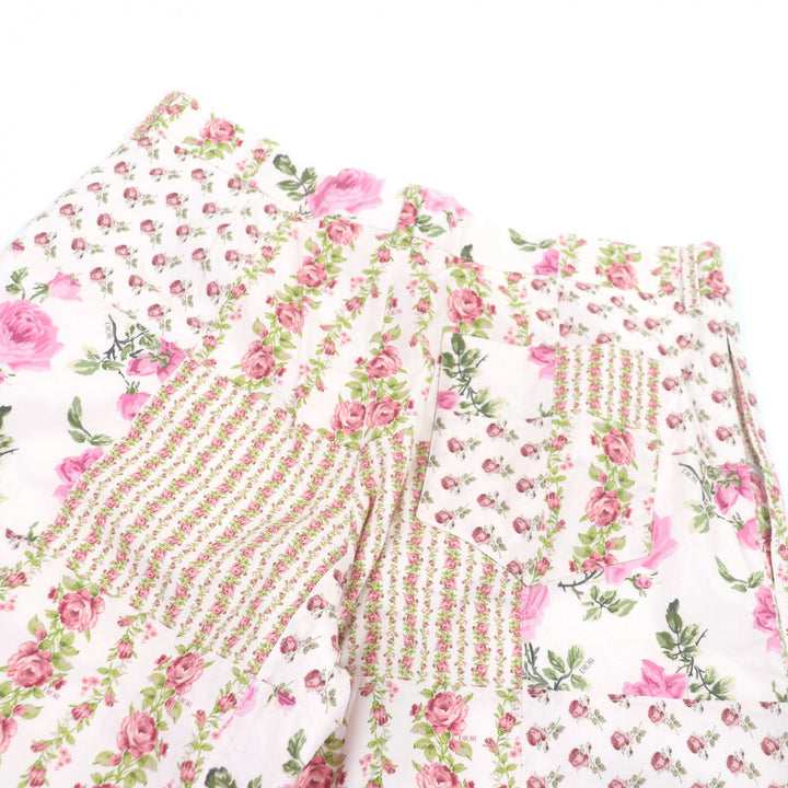 極美品□DIOR ディオール オム 22AW 293C170B5680 フローラル バラ 総柄 ハーフパンツ ショートパンツ ピンク 48 イタリア製 正規品