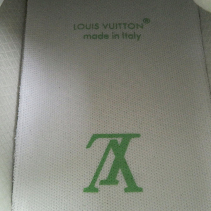極美品□LOUIS VUITTON ルイヴィトン 2023年製 1ABZ3P LV ディスカバリーライン ローカットスニーカー グレー 7.5 イタリア製 メンズ