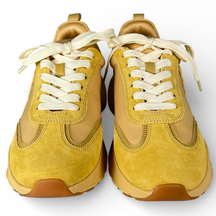 未使用品▲Tory Burch トリーバーチ 89113 GOOD LUCK TRAINER グッドラックトレーナー スウェードレザー スニーカー 8 箱付き レディース
