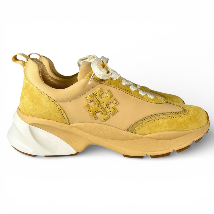 未使用品▲Tory Burch トリーバーチ 89113 GOOD LUCK TRAINER グッドラックトレーナー スウェードレザー スニーカー 8 箱付き レディース