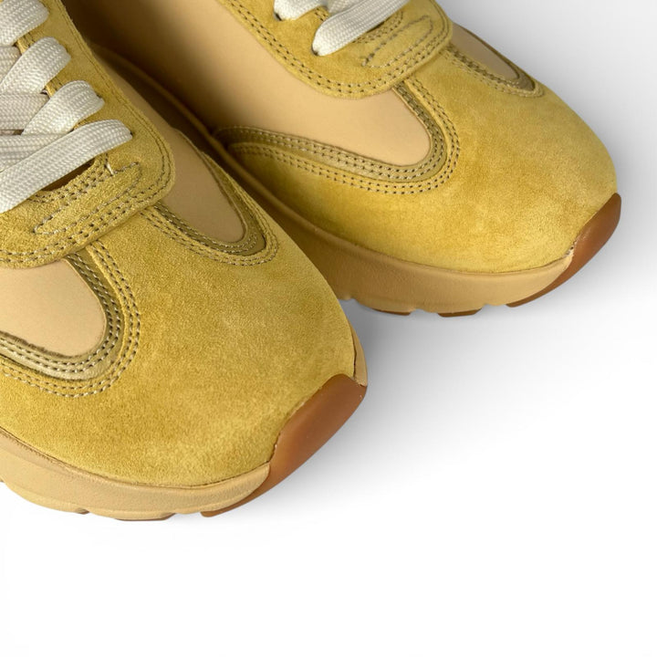 未使用品▲Tory Burch トリーバーチ 89113 GOOD LUCK TRAINER グッドラックトレーナー スウェードレザー スニーカー 8 箱付き レディース