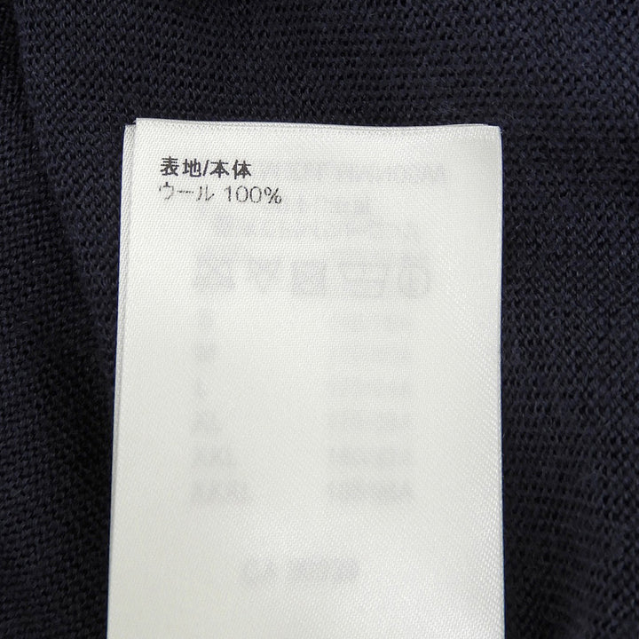 極美品▲LOUIS VUITTON NIGO ルイヴィトン ニゴー ウール100％ ハートロゴ タートルネック ニット セーター ネイビー XL 正規品 メンズ