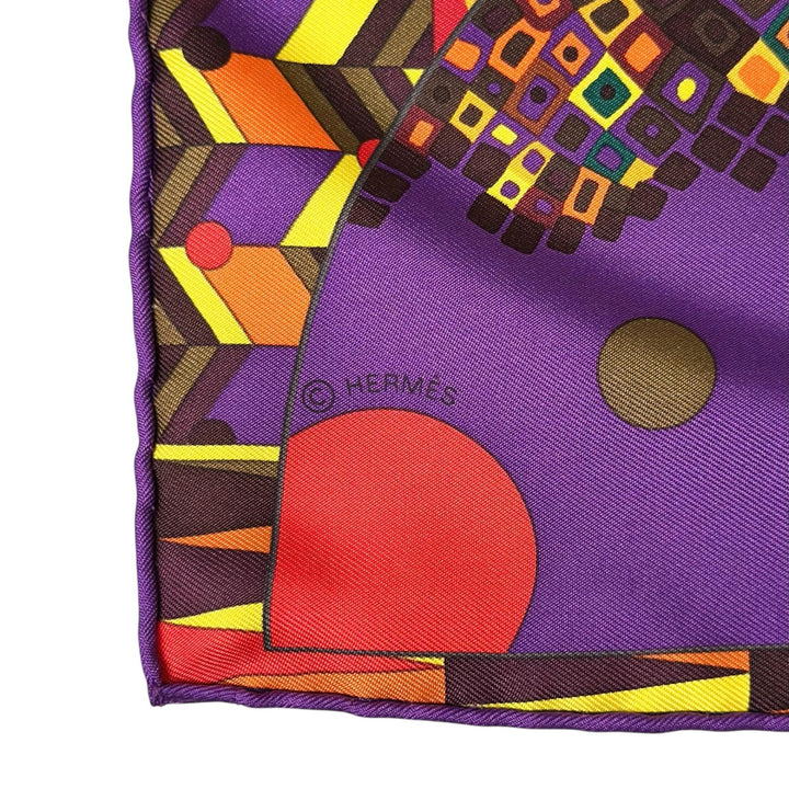 極美品▲HERMES エルメス カレ90 シルクの翼 LES AILES DE LA SOIE シルク100% スカーフ マルチカラー フランス製 レディース 箱付き
