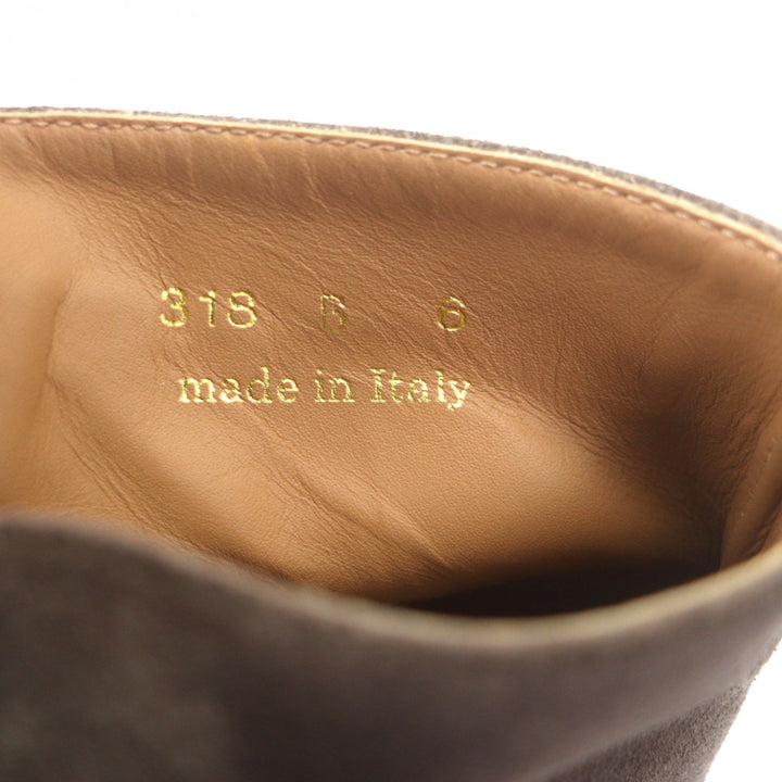 極美品▼John Lobb ジョンロブ 318 HOWELL BOOTS スウェードレザー モンクストラップ スニーカー ブーツ グレージュ シルバー金具 6