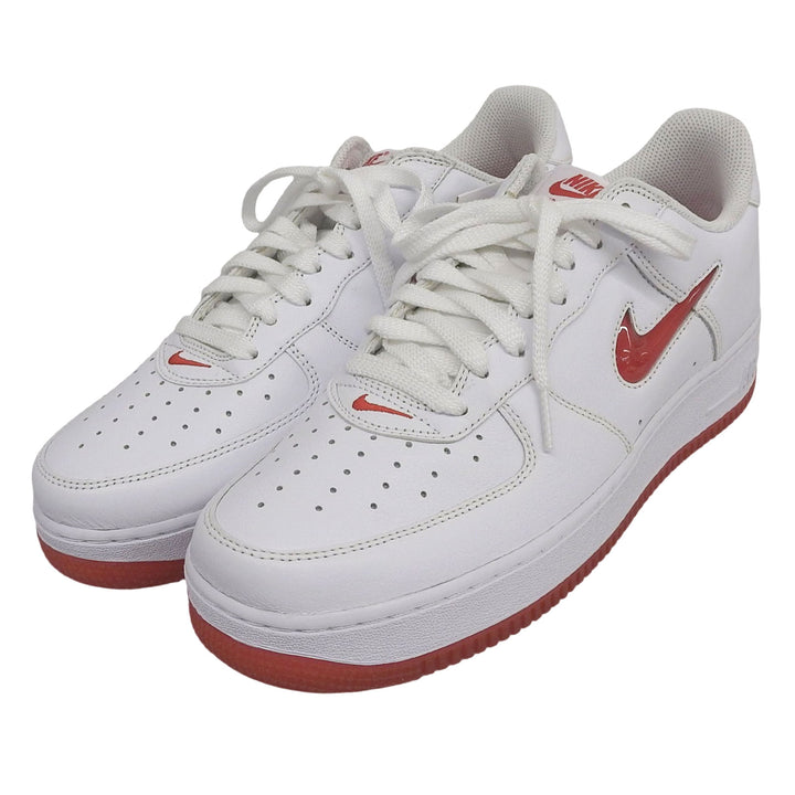 未使用品▲NIKE ナイキ FN5924-101 ナイキ エア フォース 1 LOW レトロ ジュエル スウッシュ スニーカー ホワイト レッド 28cm メンズ