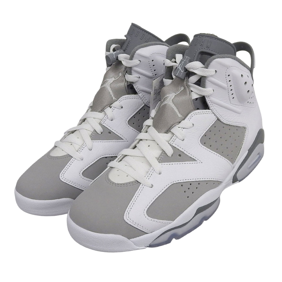 未使用品▲NIKE ナイキ CT8529-100 AIR JORDAN 6 RETRO エア ジョーダン 6 レトロ レザー ハイカットスニーカー ホワイト グレー 28cm