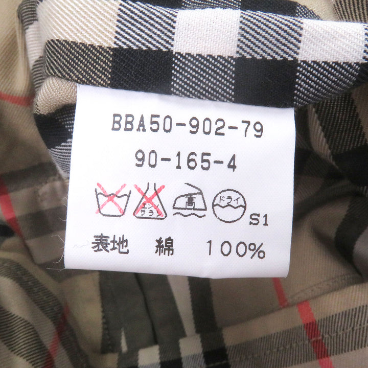 極美品□Burberrys バーバリー ヴィンテージ 裏ノバチェック フライフロント ステンカラーコート 玉虫色 90-165-4 日本製 正規品 メンズ