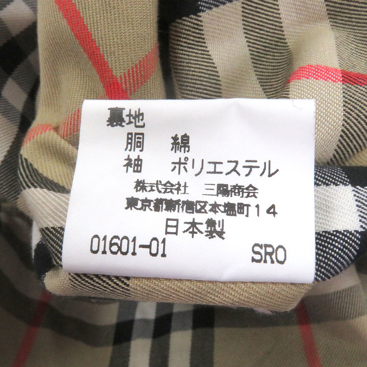 極美品□Burberrys バーバリー ヴィンテージ 裏ノバチェック フライフロント ステンカラーコート 玉虫色 90-165-4 日本製 正規品 メンズ
