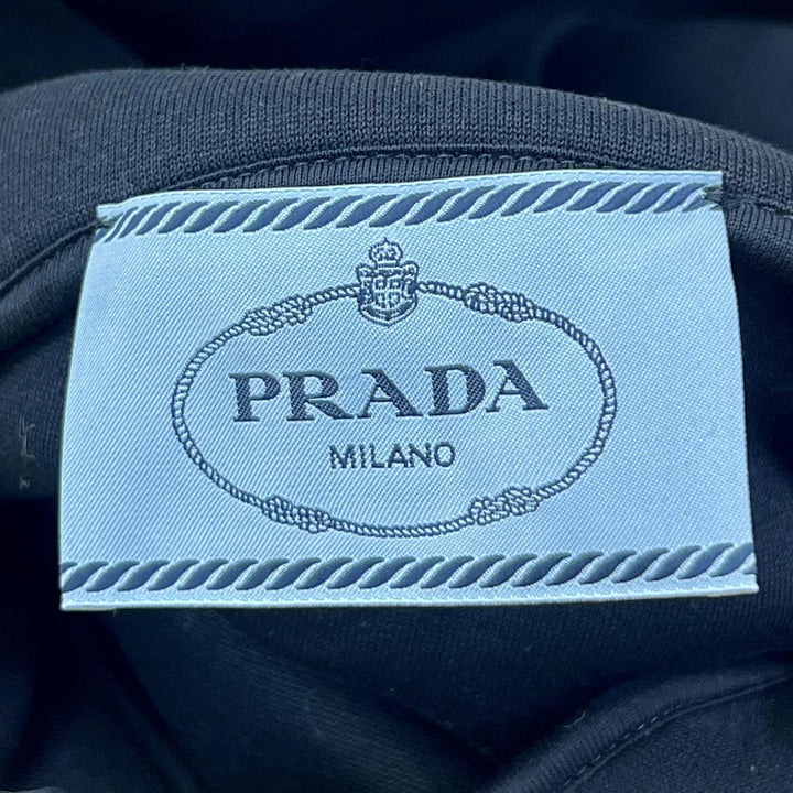 極美品▲PRADA プラダ 2020SS 134615 オーバーシルエット フーディー パーカー ブラック XS イタリア製 正規品 レディース