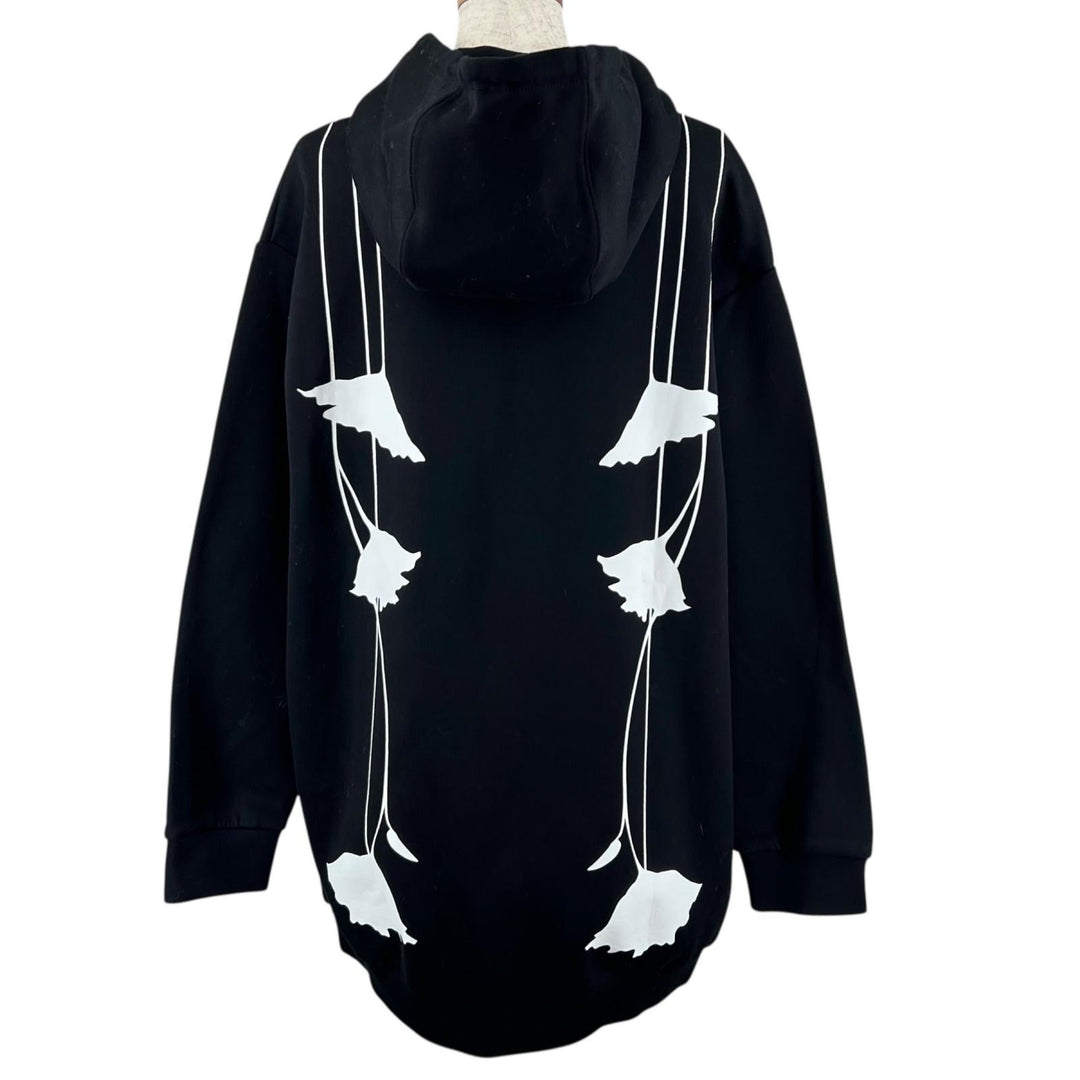 極美品▲PRADA プラダ 2020SS 134615 オーバーシルエット フーディー パーカー ブラック XS イタリア製 正規品 レディース
