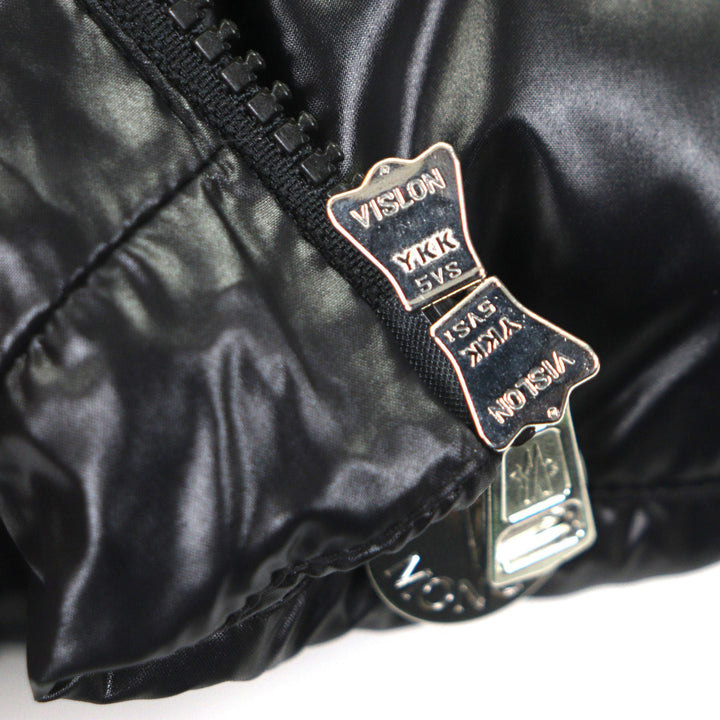 極美品▼MONCLER モンクレール 22AW CORYDALE コリデール ロゴワッペン付 フーデッド WZIPUP ダウンジャケット ブラック 2 正規品 メンズ